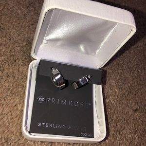 silver hoop earrings